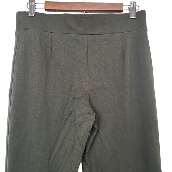 Jones New York Women's Pull On Pintuck Straight Wide Leg Soft Pants Green Size S - Picture 6 of 10
